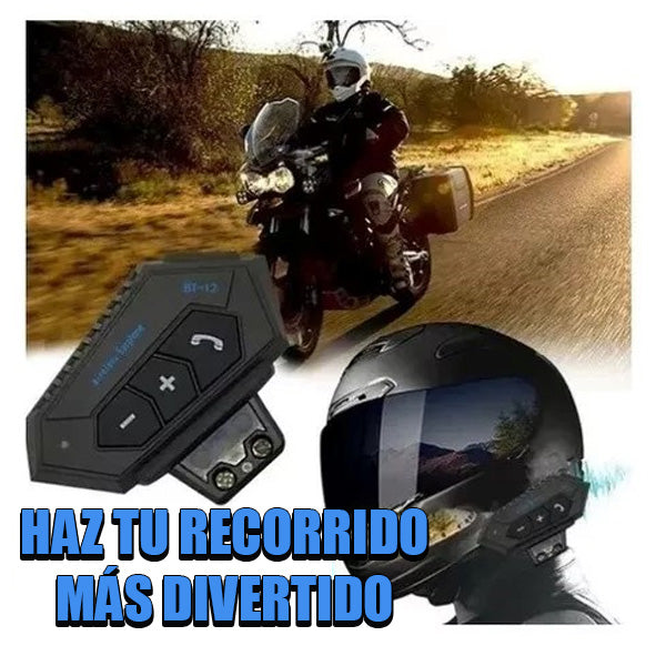 Intercomunicador Auriculares Moto BT-12